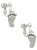Foot Clip On Earrings