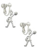 Cheerleader - Standing Clip On Earrings