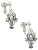 Antiqued Lobster Clip On Earrings