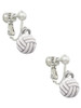 Mini Volleyball - Two Sided - Clip On Earrings