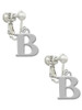 Large Greek Letter - Beta - Clip On Earrings