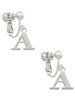 Large Initial - Clip On Earrings