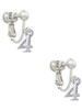 Small Number - 4 - Clip On Earrings