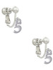Small Number - 5 - Clip On Earrings