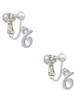 Small Number - 6 - Clip On Earrings