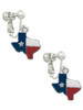 Texas with Rope Border Clip On Earrings