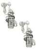 Golf Club Bag Clip On Earrings