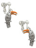 Toucan Clip On Earrings