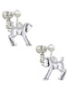 Prancing Horse Clip On Earrings