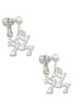 Three Lucky 7s Clip On Earrings
