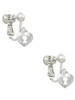 Mini Heart Lock Clip On Earrings