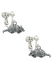 Small Armadillo Clip On Earrings