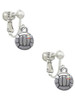 Mini Volleyball/Water polo Clip On Earrings