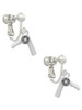 3-D Hair Dryer Clip On Earrings