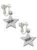 Wish Star Clip On Earrings