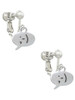 Emoticon :- ) - Winking - Clip On Earrings