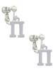Large Greek Letter - Pi - Clip On Earrings