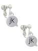Text Chat - jk - Just Kidding - Clip On Earrings