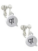 Text Chat - qt - Cutie - Clip On Earrings
