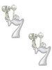 Medium Lucky 7 Clip On Earrings