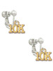 Gold Tone 10K Clip On Earrings