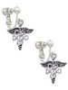 Caduceus - DO Clip On Earrings
