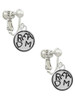 Dream in Circle Clip On Earrings