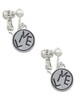 Live in Circle Clip On Earrings