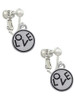 Love in Circle Clip On Earrings