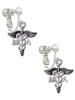 Caduceus - MA Clip On Earrings