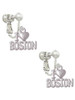 I 'Heart' Boston Clip On Earrings