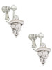 Pizza Slice Clip On Earrings