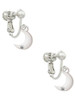 Small Crescent Moon Clip On Earrings