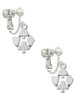 Card Suits Clip On Earrings