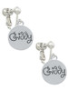 Giddy Circle Clip On Earrings