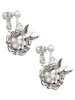Birds Nest with Eggs Clip On Earrings