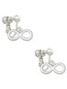 Medium Infinity Sign Clip On Earrings
