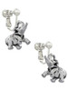 Elephant Clip On Earrings