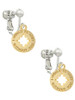 Gold Tone I would be lost without you Clip On Earrings