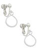 Infinity Loop Clip On Earrings