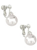 Lamb Silhouette Clip On Earrings