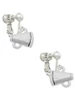 Mini Megaphone Clip On Earrings