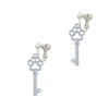 Open Paw Key Clip On Earrings