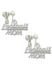 Football Mom Clip On Earrings