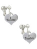 I Tumble Heart Clip On Earrings