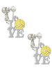 Love with Water Polo Ball Clip On Earrings