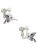 Small 3-D Hummingbird Clip On Earrings