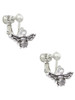 Small 3-D Bee Clip On Earrings