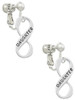 Daughter Infinity Sign Clip On Earrings