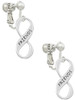 Friends Infinity Sign Clip On Earrings